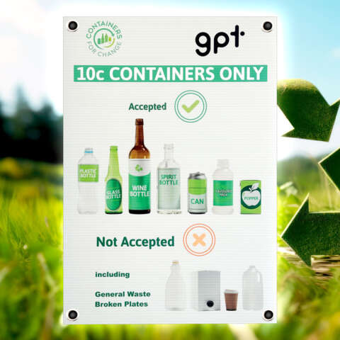 Queensland Container Recycling and Containers for Change - corflutes are a great short term outdoor signae option.