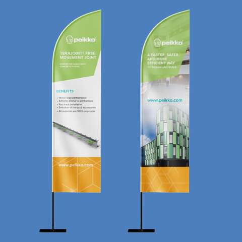 Wind flags and bow banners make an excellent display for your customers