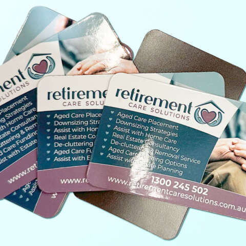 magnets business card size 90x55mm australian retirement trust